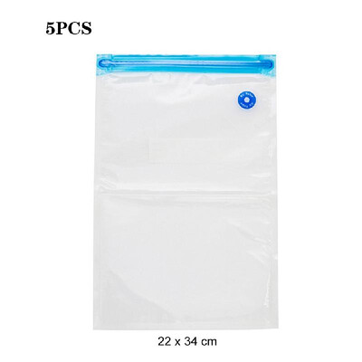 

5pcsset Vacuum Storage Bags Transparent Space Saver Seal Bag for Food Comforters Pillows 30 34