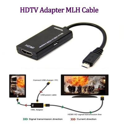

Greensen A Mini Micro USB HDTV Adapter MLH Cable Micro USB to HDMI Adapter