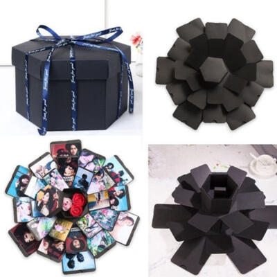 

Hexagon DIY Birthday Gift Surprise Explosion Box Photo Album Memory Scrapbook