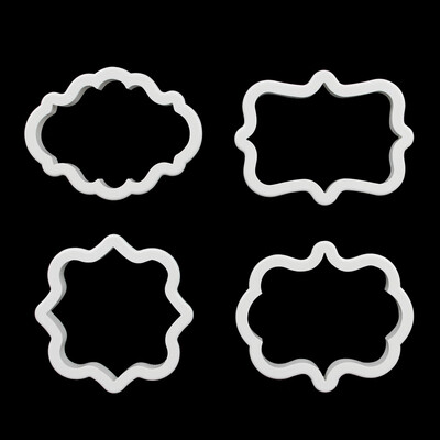 

4pcs Plastic Pastry Cookie Biscuit Cutter Cake Decorating Mold Tool