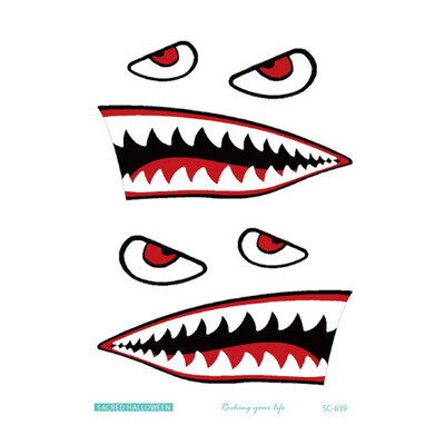 

〖Follure〗Waterproof Temporary Tattoo Sticker Scar Terror Wound Blood Injury Halloween Hot