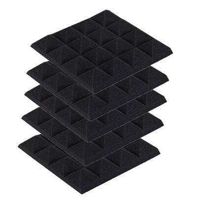 

〖Follure〗5Pcs Acoustic Foam Panel Sound Stop Absorption Sponge Studio KTV Soundproof