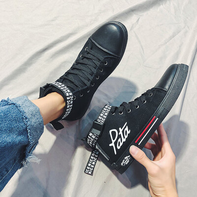 

Mens Shoes Summer Fashion Leisure High-top Canvas Board Shoes