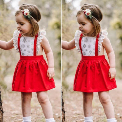 

Christmas Boutique Toddler Kids Baby Girl Princess Ruffle Sequin Dress Clothes