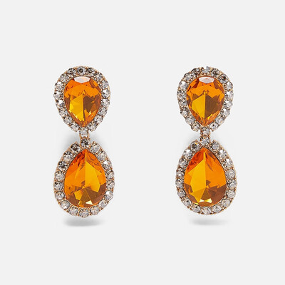 

2019 Vintage Big Earring Za Euramerican Exaggerated Web Celebrity Earring Article Feminine Glamour Jewelry Weddding Accessory