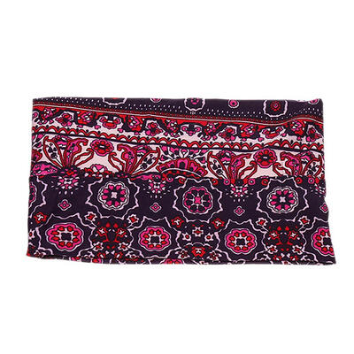 

Vintage Women Multicolor Flower Print Elastic Headband Dance Hair Accessory