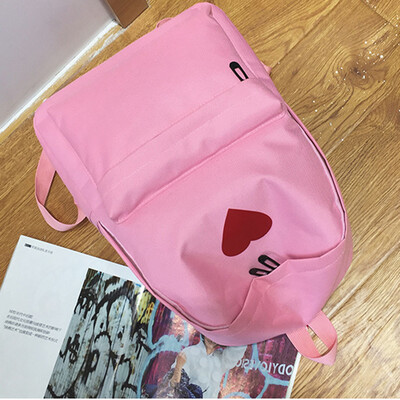 

Tailored Women Girl Fashion Love Print Preppy Style School Bag Travel Backpack BagWallet