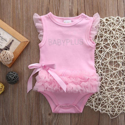 

New Baby Girls Romper Bodysuit Tutu Dress Playsuit Outfits