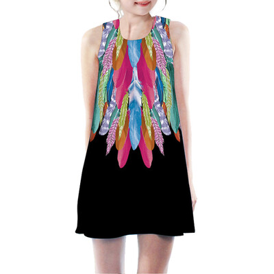 

Teen Toddler Kid Girl Sleeveless 3D Cartoon Print Cartoon Dresses Casual Clothes