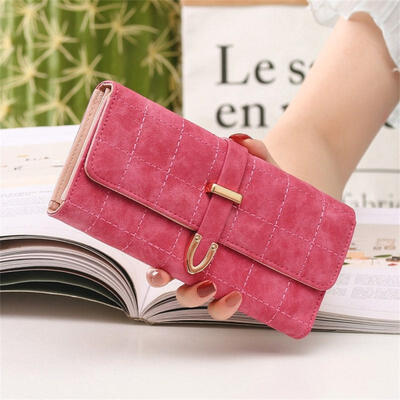

Three Fold PU Wallet Retro Style Spring Womens Bags Pocket Change Purse