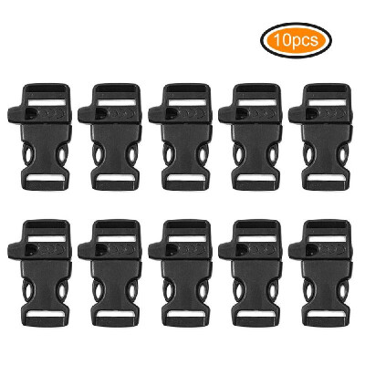 

10pcs Outdoor Side Quick Release Plastic Buckles with Emergency Whistle for 20mm Paracord Bracelet