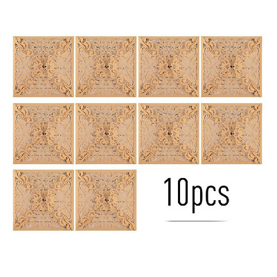 

10pcs Pearl Paper Floral Invitation Cards Invitation Holders with Blank Inner Sheet for Wedding Birthday Party Anniversary