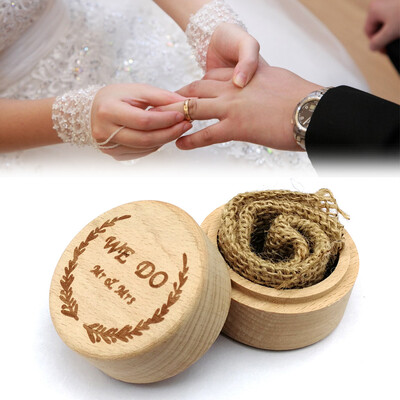 

Gobestart Ring Box Wedding Wooden Box Ring Storage Rings Organizer Wedding Party Accessory