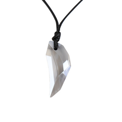 

HHYDE Austrian Crystal The Teeth of the Wolf Pendant Chains Long Leather Men Women jewelry Necklace 12 colours For Gifts