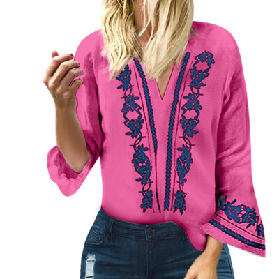 

Womens Tops Ladies Blouse T-shirt Work Summer Long Sleeves Tops Shirts