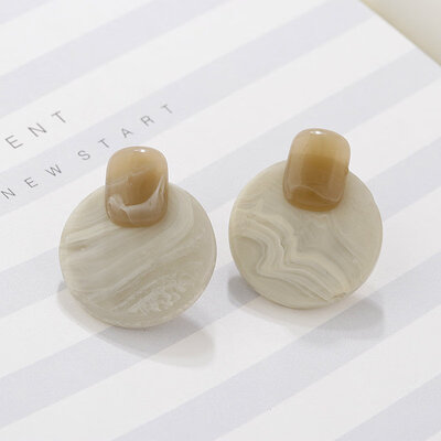 

Flashbuy Acrylic Round Drop Earrings For Women Female Acetic Acid Statement Earrings Resin Geometric Jewelry Fashion Pendientes