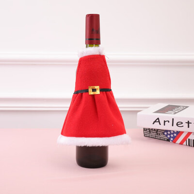 

〖Follure〗Apron Wine Bottle Cover Home Table Decoration Christmas Party Supplies