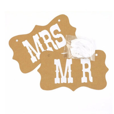 

2 Pcs MR&MRS Photo Props Wedding Decorations Bride To Be Party Decoration Party Supplies Baby Shower Happy Birthday for Wedding