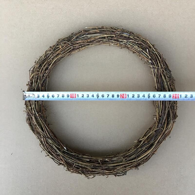 

dried grapevine twig garland flower shop DIY door hanging floral wreath American country Christmas decoration bare circle dried fl