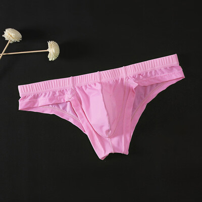 

Mens Bulge Pouch Knickers Thongs Underwear Low Rise See Through Lingerie Briefs