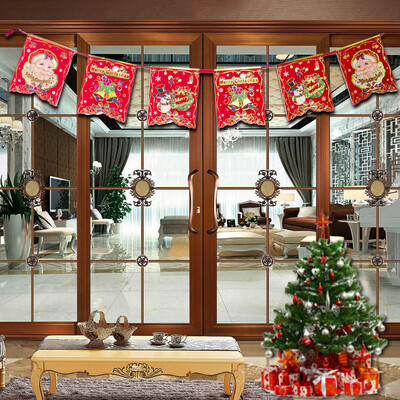 

Siaonvr Christmas Curtain Decoration Door Hanging Painting Hanging Flag Decoration
