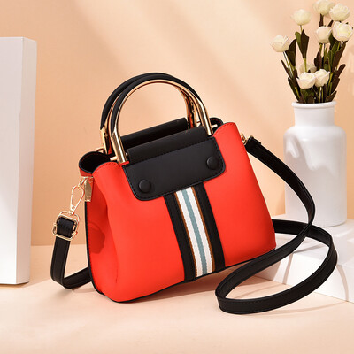 

Summer ladies bags fashionable collision color handbags with large capacity one shoulder slanting bag