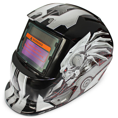 

Solar Energy Automatic Changeable Light Electric Welding Protective Helmet with Hero Character Pattern