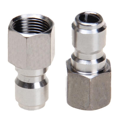 

High Pressure Water Gun Spray Connectors Garden Hose Quick Connector Heavy-duty Copper Hose Fittings 38 In Male&Female Water