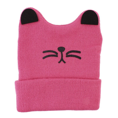 

Baby Girls Boys Knitted Woolen Skull Hats Toddler Ski Hats