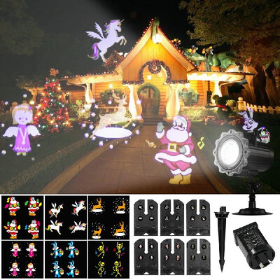 

Projection Light Animated Led Projector Remote Control Light Christmas Halloween Projector Lights with 6 Dynamic Animation Slides