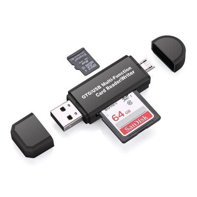

HOT Micro USB OTG to USB 20 Adapter SDMicro SD Card Reader with Standard USB