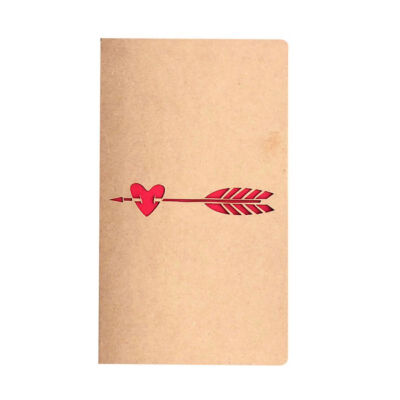 

Retro Paper Origami Greeting Cards Hollow Heart shape Vintage Post Card Envelope Kawaii Handmade Valentine Day Laser Cut