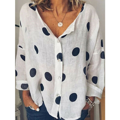 

Boho Women Summer Loose Shirt Tops Long Sleeve Blouse Gypsy Beach T-Shirt 6-18
