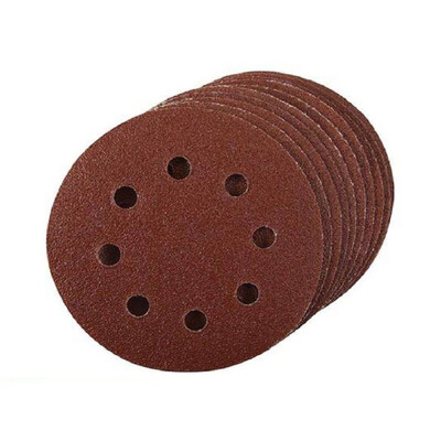 

20PCS 5inch 8 Holes Hook And Loop Sanding Discs For Woodwork Paint Metal Durable