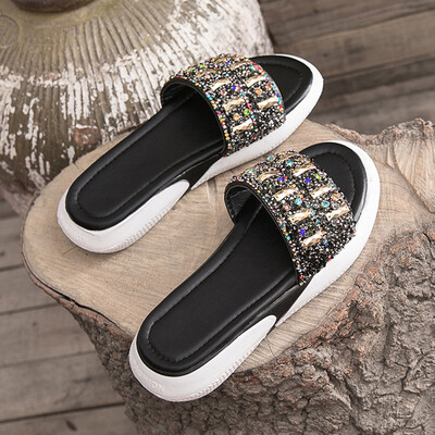 

Slippers Women Wear Korean Muffin Thick-soled Student Womens Slipper Beach Shoes in Summer Outside