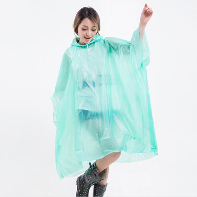 

Adult Unisex Disposable PEVA Raincoat Outdoor Portable Travel Hiking Thickening