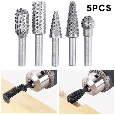 

5PC 27-40mm Steel Burrs 14 Shank For Rotary Tool Drill Die Grinder Carving Bit