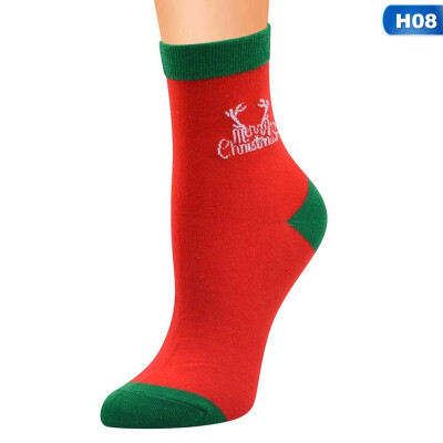 

Lovely Christmas Socks WomenGift Santa Claus Deer Warm Winter Funny Socks