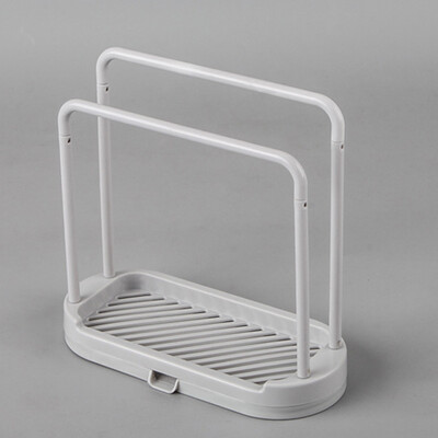 

Toponeto Detachable Towel Storage Rack Quick-Drying Plastic Double Rod Rag Stand