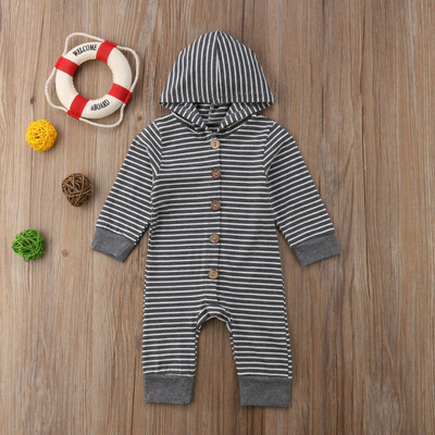 

Toddler Infant Baby Boy Girl Kids Romper Jumpsuit Hooded Bodysuit Clothes Outfit