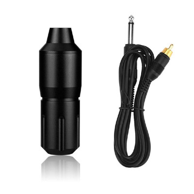 

Rotary Tattoo Pen Rotary Tattoo Machine Aluminum Alloy Carved Short Pen RCA Cord for Tattoo Supplies