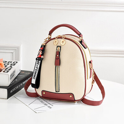 

Womens bag 2019 new bag PU leather Korean womens bag college wind slung shoulder shoulder bag