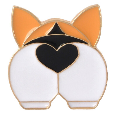 

12Pcs Corgi Butt Heart Enamel Pins Puppy Metal Badges Jewelry Gifts For Clothes Decoration