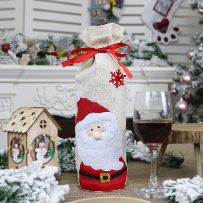 

〖Follure〗Christmas Red Wine Bottle Bag Cartoon Christmas Decoration Wine Gift Bag