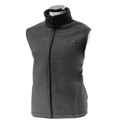 

Unisex Men Middle-aged Warm Sleeveless Vest Zipper High Collar Jacket Waistcoat