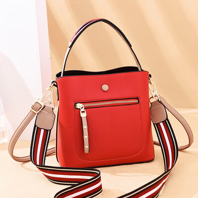 

Bag womens bag large bucket bag simple texture simple Korean Joker ladies shoulder slung