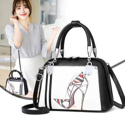 

Hair bag handbags summer new shell bag personality printing charm fashion trend generation