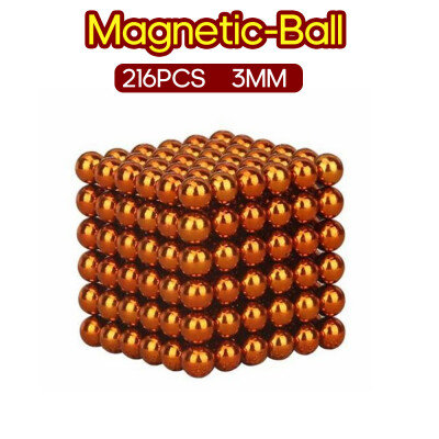 

216PCS Magnetic-Ball 3mm Building Toy Simple Design Office Adults Stress Relief Toys