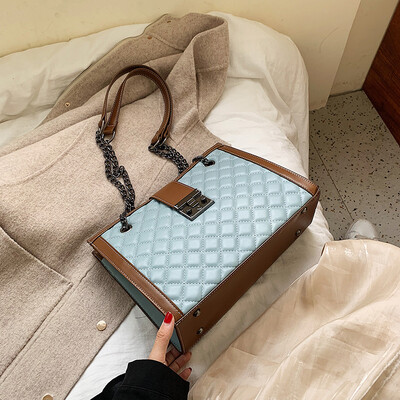 

Fairy big bag female new rhombic chain bag Korean version of the wild shoulder bag shoulder bag tide