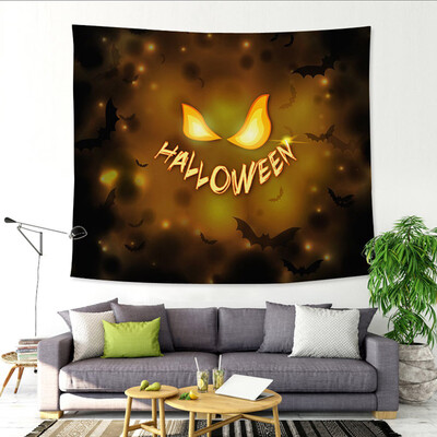 

Toponeto Sugar Skull Tapestry Halloween Trick Treat Horror Ghost Wall Hanging Home Decor